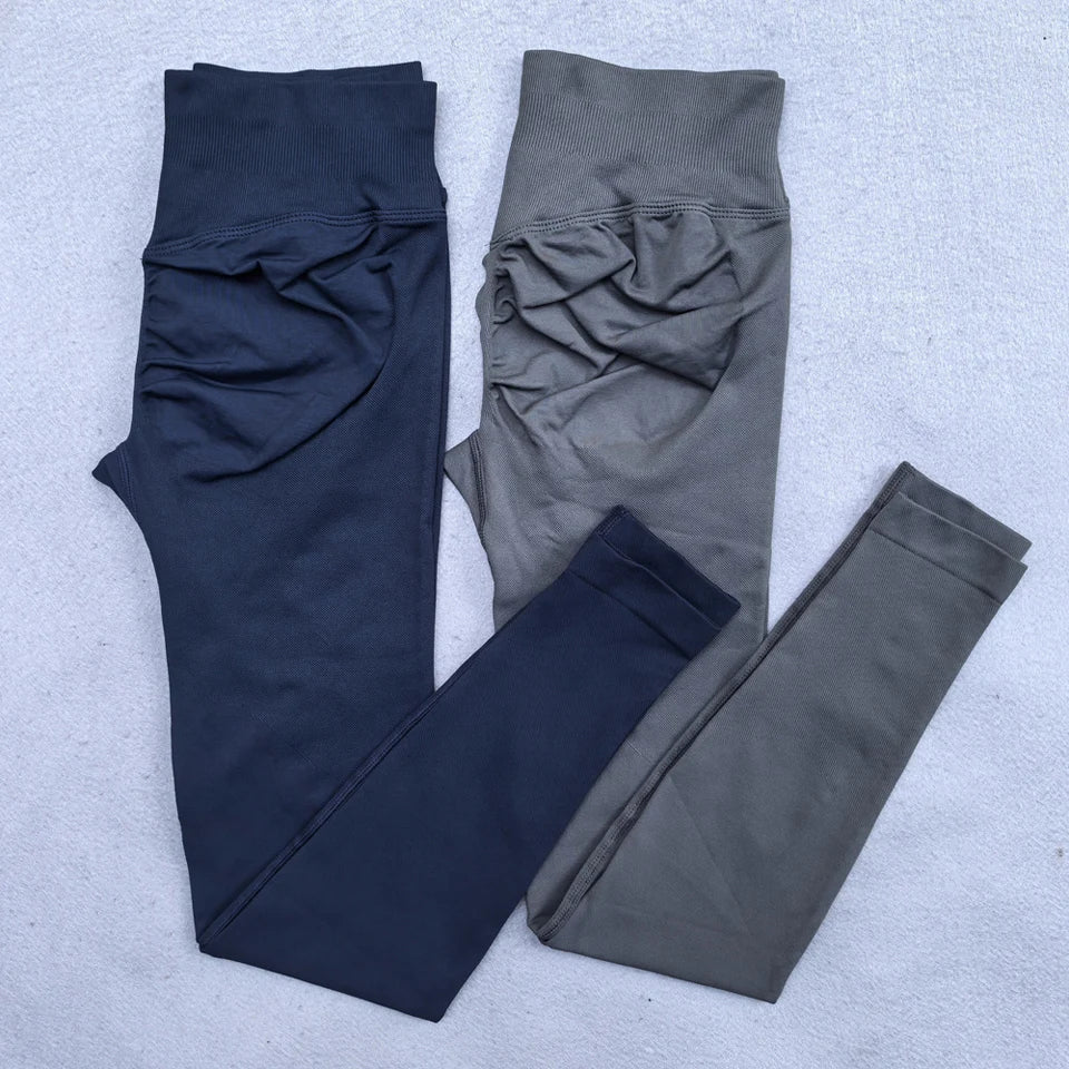 Low Ribbed Waistband Sports Tights