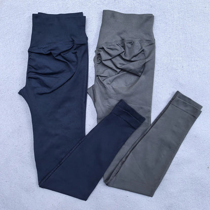 Low Ribbed Waistband Sports Tights