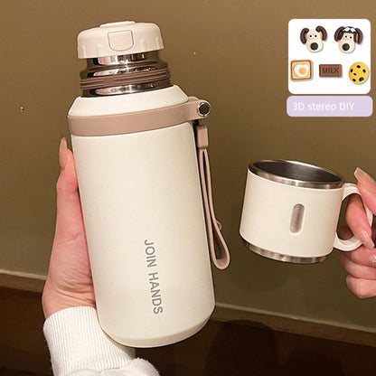 316 Stainless Steel Vacuum Cup for Girls 2024 New Arrival Good-looking with Lid Cup of Tea Water for Students to Go to School
