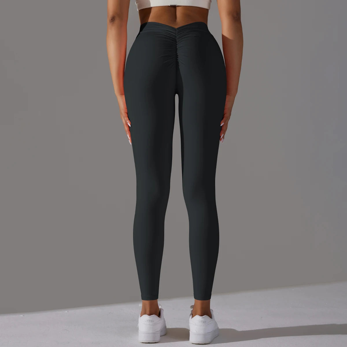 Yoga Leggings Back V Butt Sexy Leggings Women Yoga Pants Fitness Workout Gym Running Leggings High Waist Active Wear Tight Pants