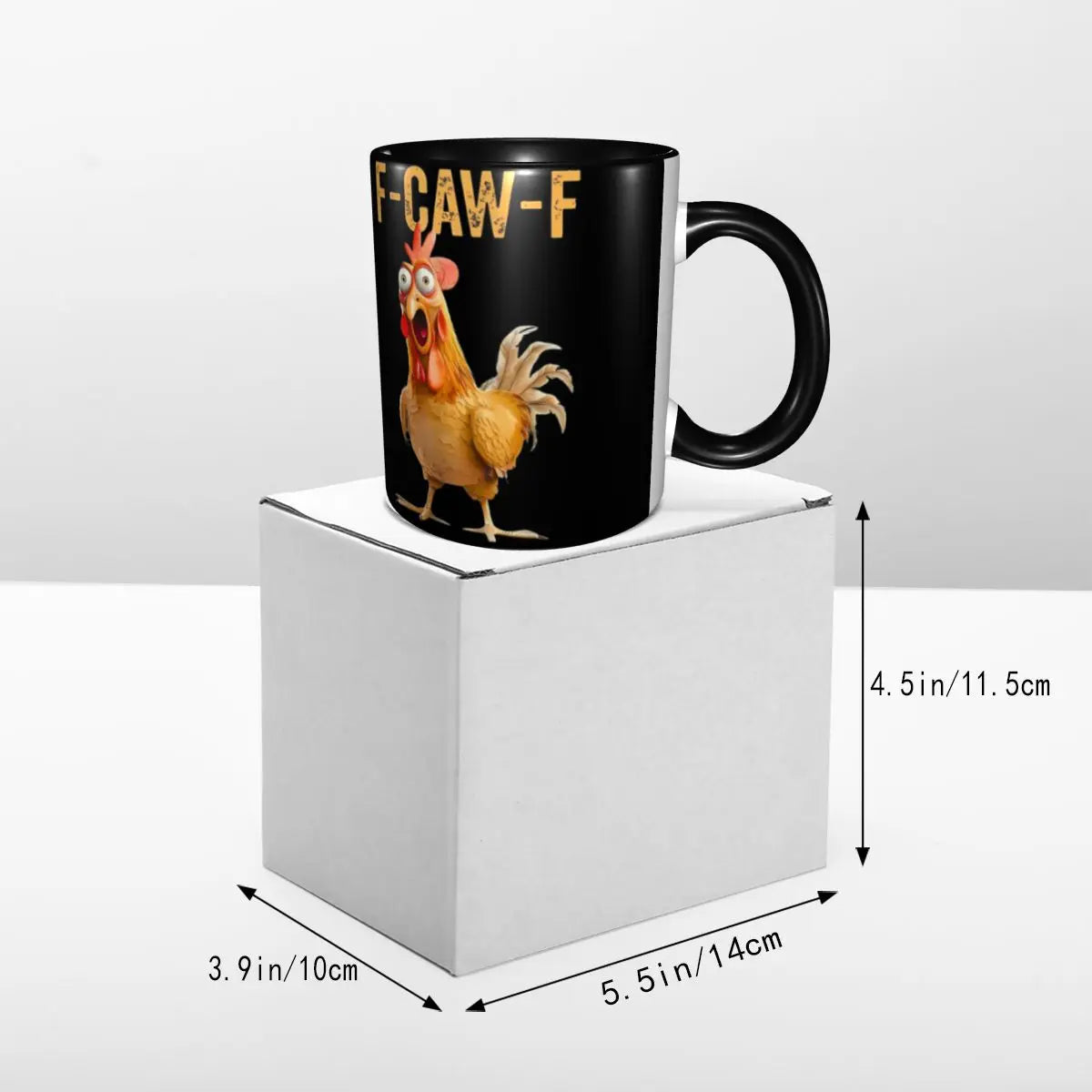 Funny F-Caw-F Chicken FCAWF Coffee Mugs Funny Cup For Bedroom