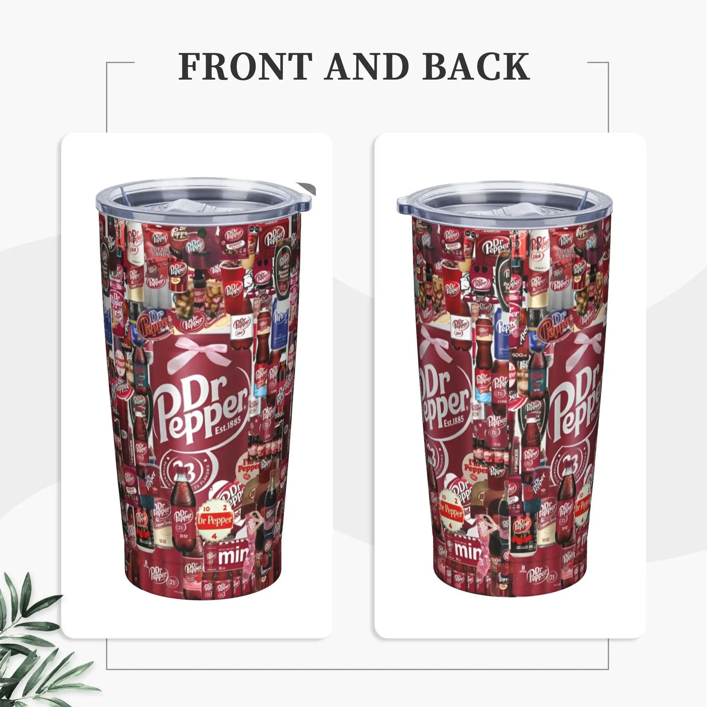 Dr Pepper insulated tumbler