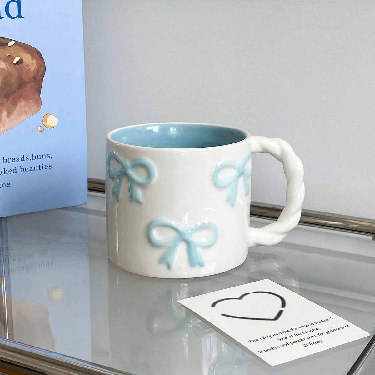 Pink Bow Ceramic Mug