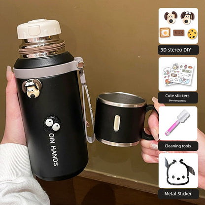 316 Stainless Steel Vacuum Cup for Girls 2024 New Arrival Good-looking with Lid Cup of Tea Water for Students to Go to School