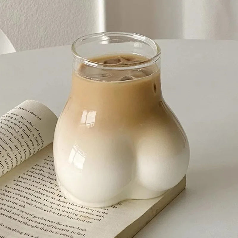 Funny Butt Shaped Glass Cup