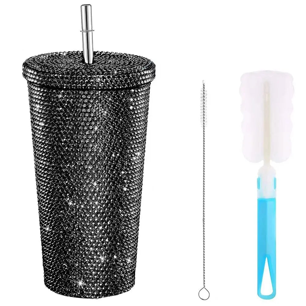 rhinestone thermos water bottle
