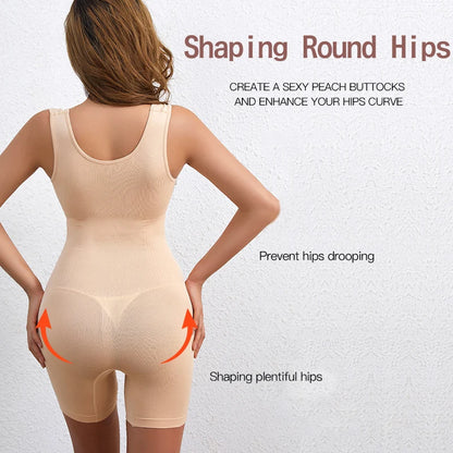 Seamless Postpartum Faja Bodysuit