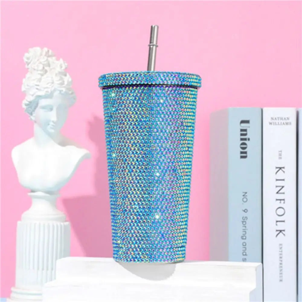 rhinestone thermos water bottle