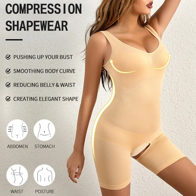 Open-Bust Postpartum Body Shaper (Plus Size)