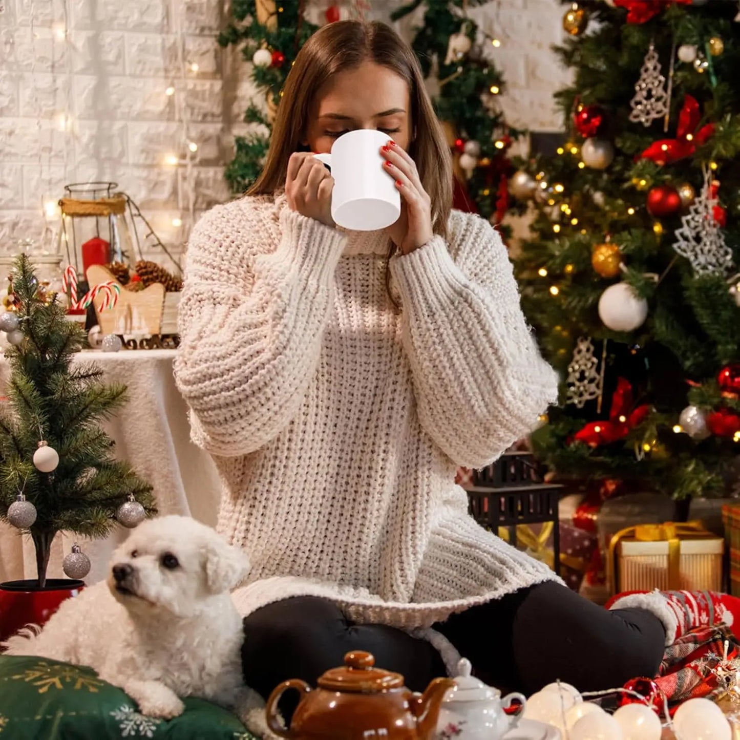 Middle Ceramic Mug Finger Cup Coffee Mug 3D Funny Women Men Water Tea Cup with Handle for Party April Fool's Day Christmas Gift