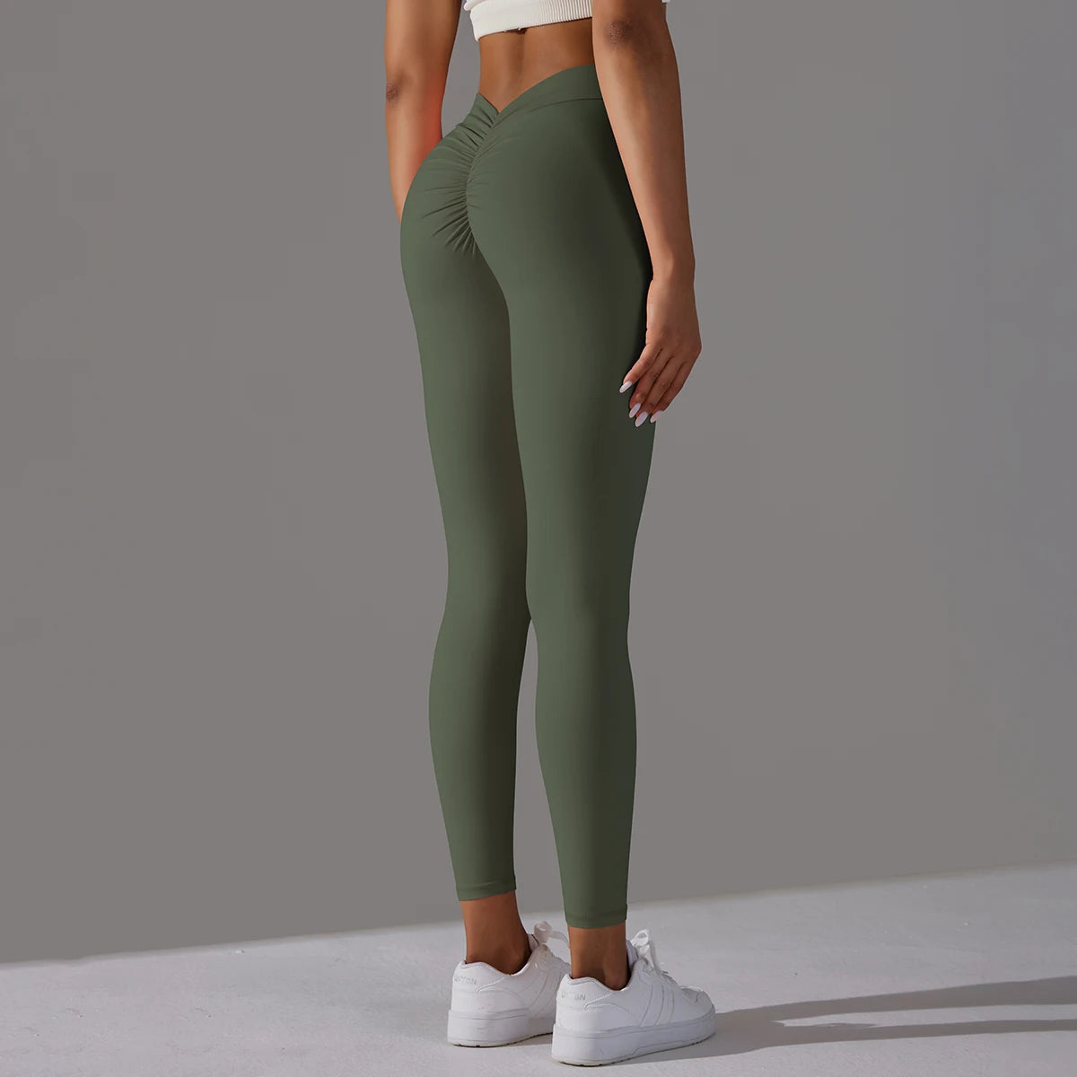 Yoga Leggings Back V Butt Sexy Leggings Women Yoga Pants Fitness Workout Gym Running Leggings High Waist Active Wear Tight Pants
