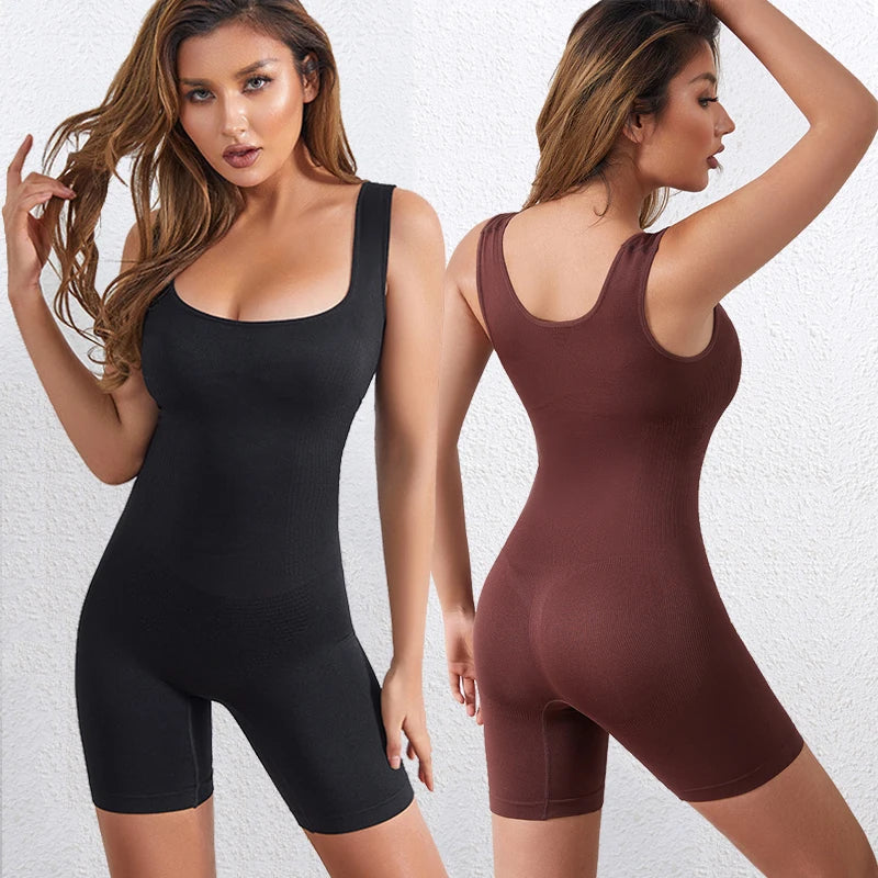 Seamless Postpartum Faja Bodysuit