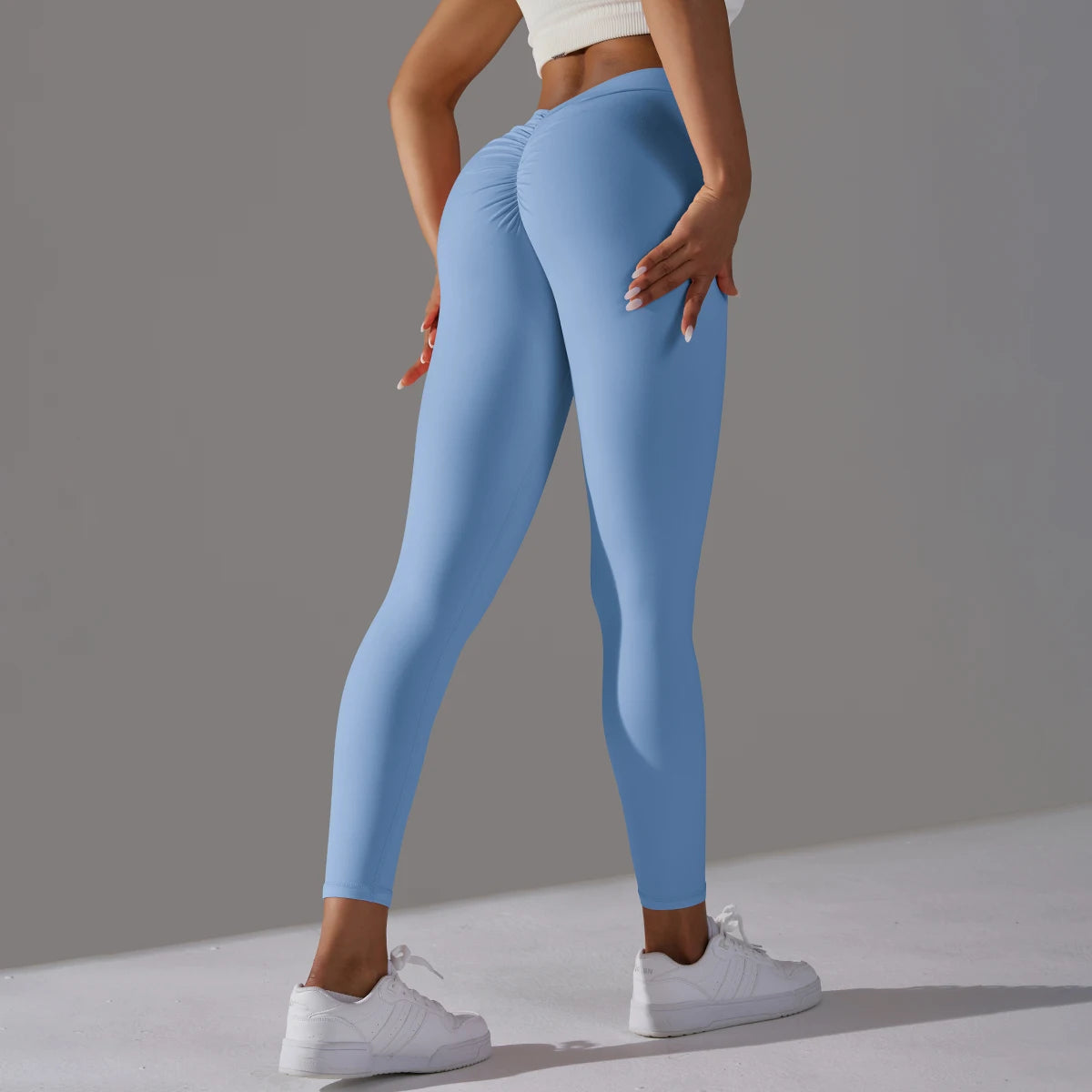 Yoga Leggings Back V Butt Sexy Leggings Women Yoga Pants Fitness Workout Gym Running Leggings High Waist Active Wear Tight Pants