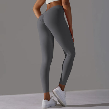 Yoga Leggings Back V Butt Sexy Leggings Women Yoga Pants Fitness Workout Gym Running Leggings High Waist Active Wear Tight Pants