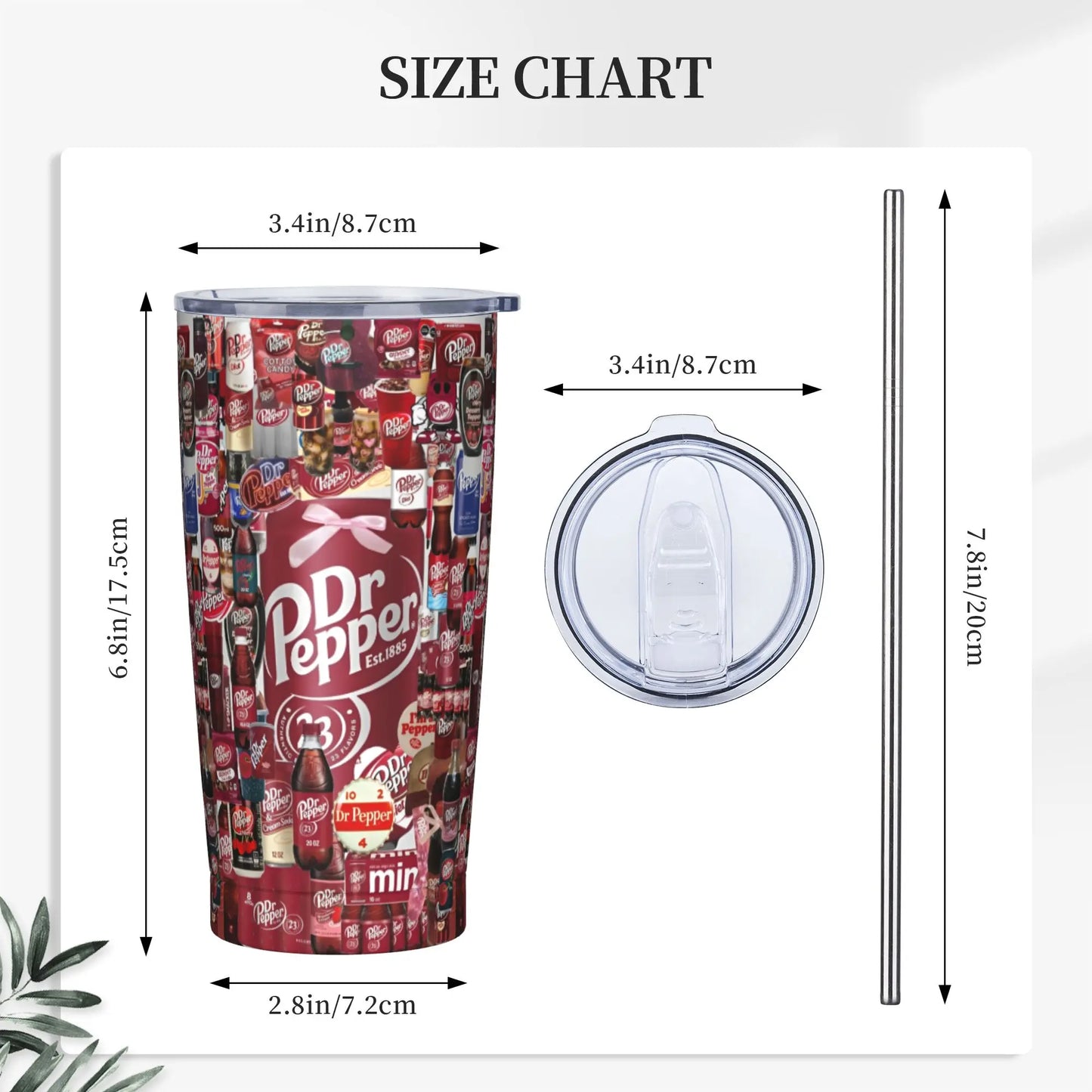 Dr Pepper insulated tumbler
