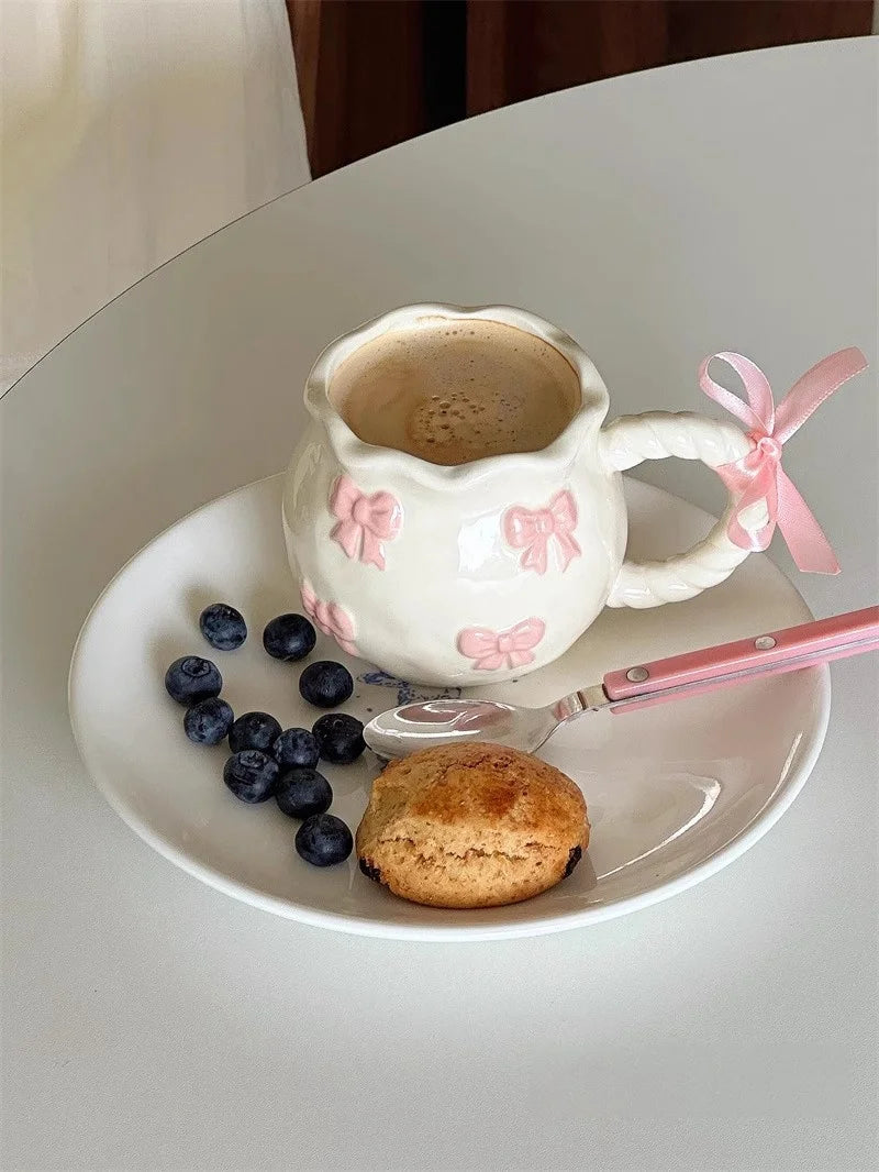 Cute Pink Relief Bow